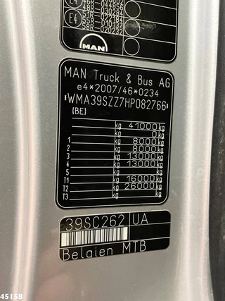 MAN TGS 2017 - 41.440 8x4 Euro 6 Wicom Combi Just 85.658 km! zdjecie 36