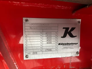KAESSBOHRER N/A 2026 - new and unused Heavy-Duty flatbed / 690cm extendable / steering axle / lift axle / twistlocks / timberstakes / NL-trailer / APK: 04-2027 imagem 44