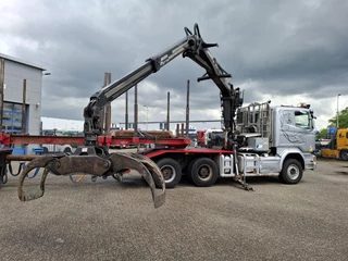 Scania R 2016 - R580 V8 / LOGGING TRUCK / 6X4 / RETARDER / 2XBIG AXLE / PALFINGER EPSILON S270L83 / 20METER / 431534 KM / DIEBOLT 3AXLE TRAILER / AUTOMATIC / EURO-6 / 2016 imagem 10