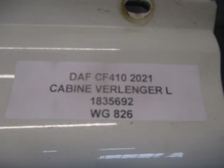 DAF - 1835692 CABINE VERLENGER CF 410 EURO 6 image 2 thumbnail