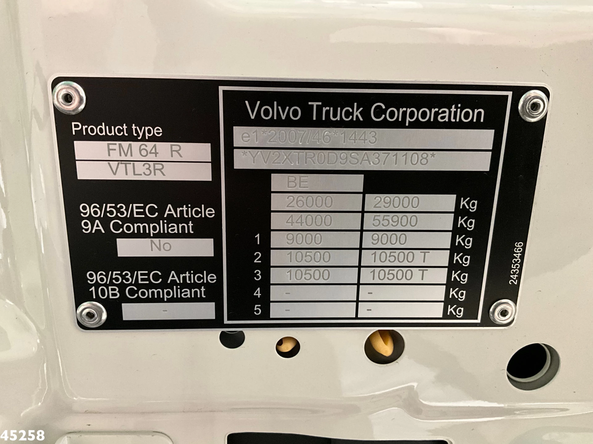 Volvo FMX 430 6x4 VDL 21 Ton haakarmsysteem 2025 Bild 21
