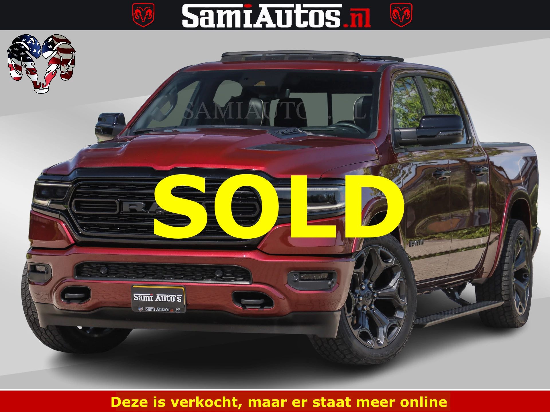 Dodge Ram Pick-Up 2024 - DELMONICO | LIMITED NIGHT 5.7 V8 | BOM VOL | HUD | LUCHTVERING | MEEST LUXE DUBBELE CABINE | 5 PERSOONS | obrázek 1