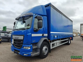 DAF FA LF280 4x2 Dagcab Euro6 - 6CIL - SchuifzeilenBak 7.5m + Laadklep 2500kg - HH Vloer
