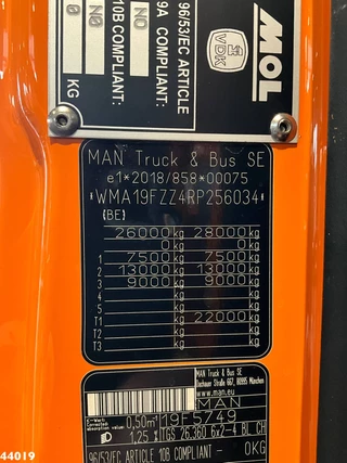 MAN TGS 2024 - 26.360 VDK 21m³, 2 compartimenten + weighing system obrazek 17