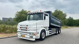Scania T 2003 - T164-580 V8 Torpedo 164 580 | full air | kipper | manual | 6x4 te koop