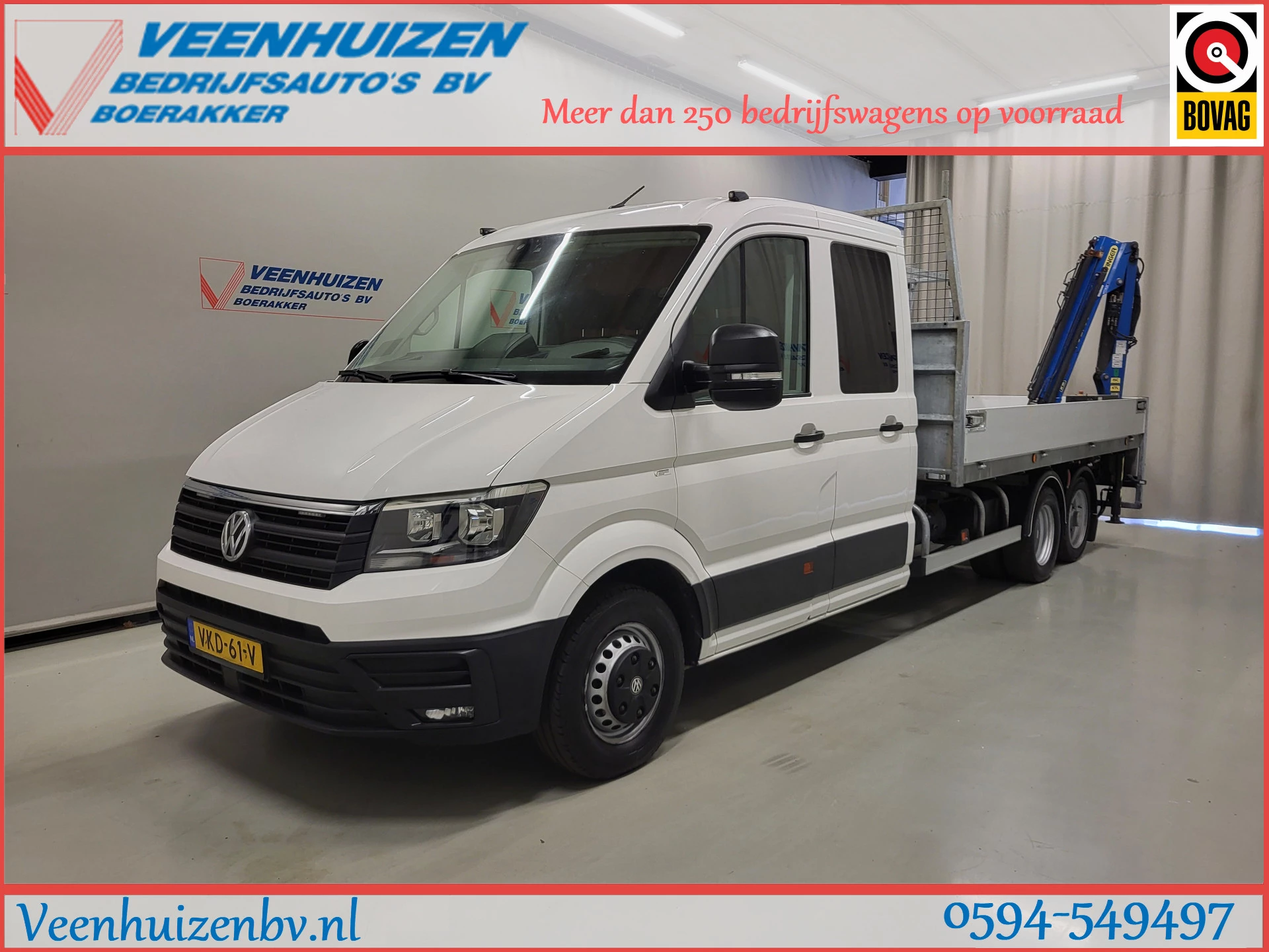 Volkswagen Crafter 2021 - 2.0TDI Clixtar Be-Combi 2653KG laadvermogen hekwerk Euro 6! afbeelding 1