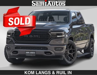 Dodge Ram Pick-Up 2023 - LIMITED 5.7 V8 402PK | HUD | 4PL WHEELS | LUCHTVERING |OPEN UILAAT KLEP | BOM VOL | GRANITE CRYSTAL | DC | image 1 thumbnail