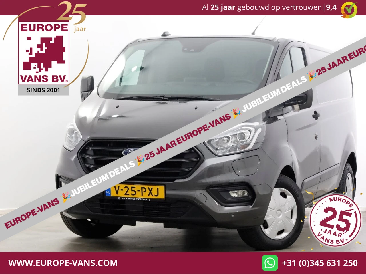 Ford Transit Custom 2022 - 340 1.0 EcoBoost L1H1 Automaat PHEV Trend Plug-In Hybride/Benzine SOH 98% 03-2022 image 1