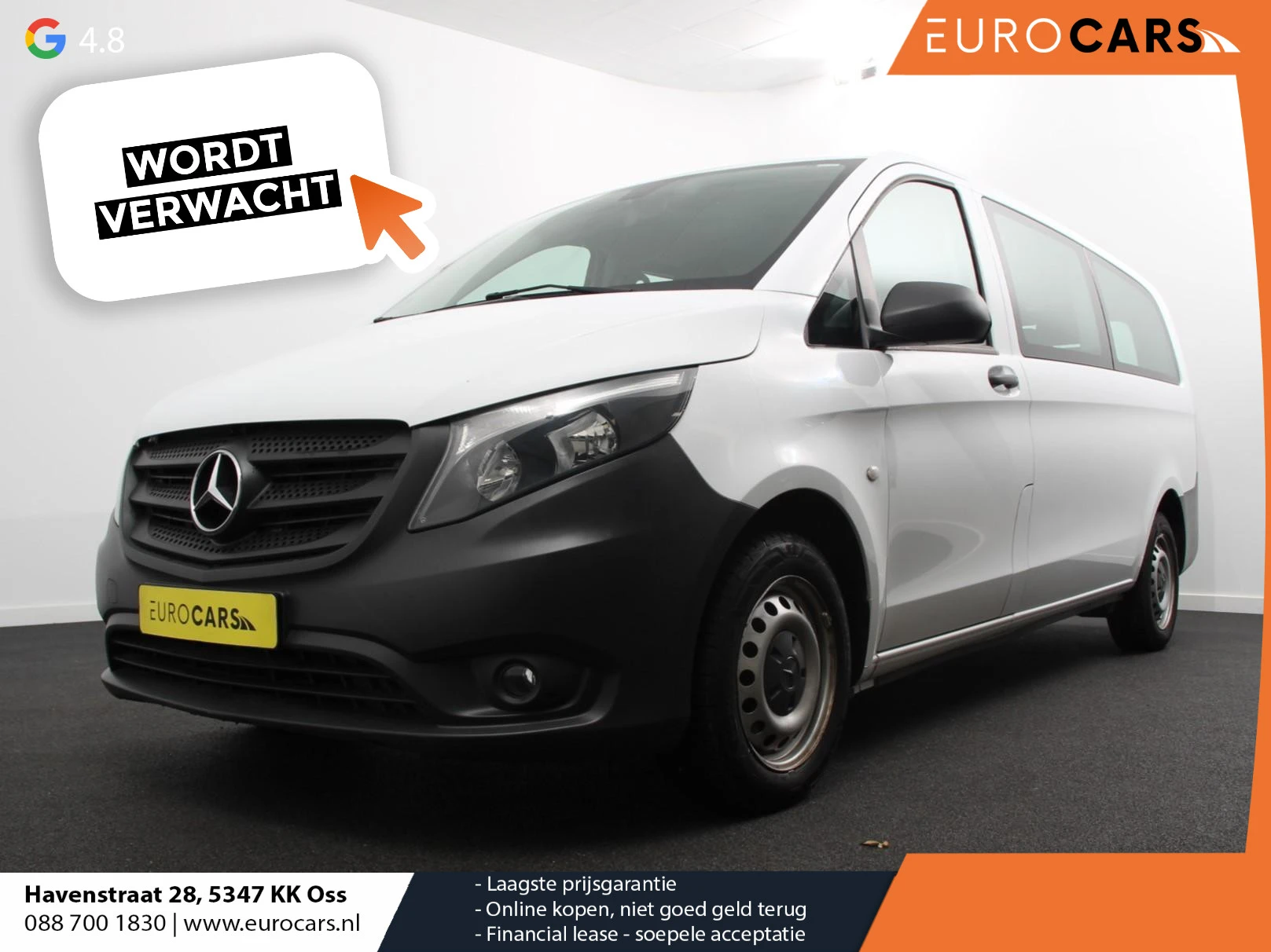 Mercedes-Benz Vito 2019 - Tourer 114 CDI Automaat Pro L3 8persoons PERSONENBUS afbeelding 1
