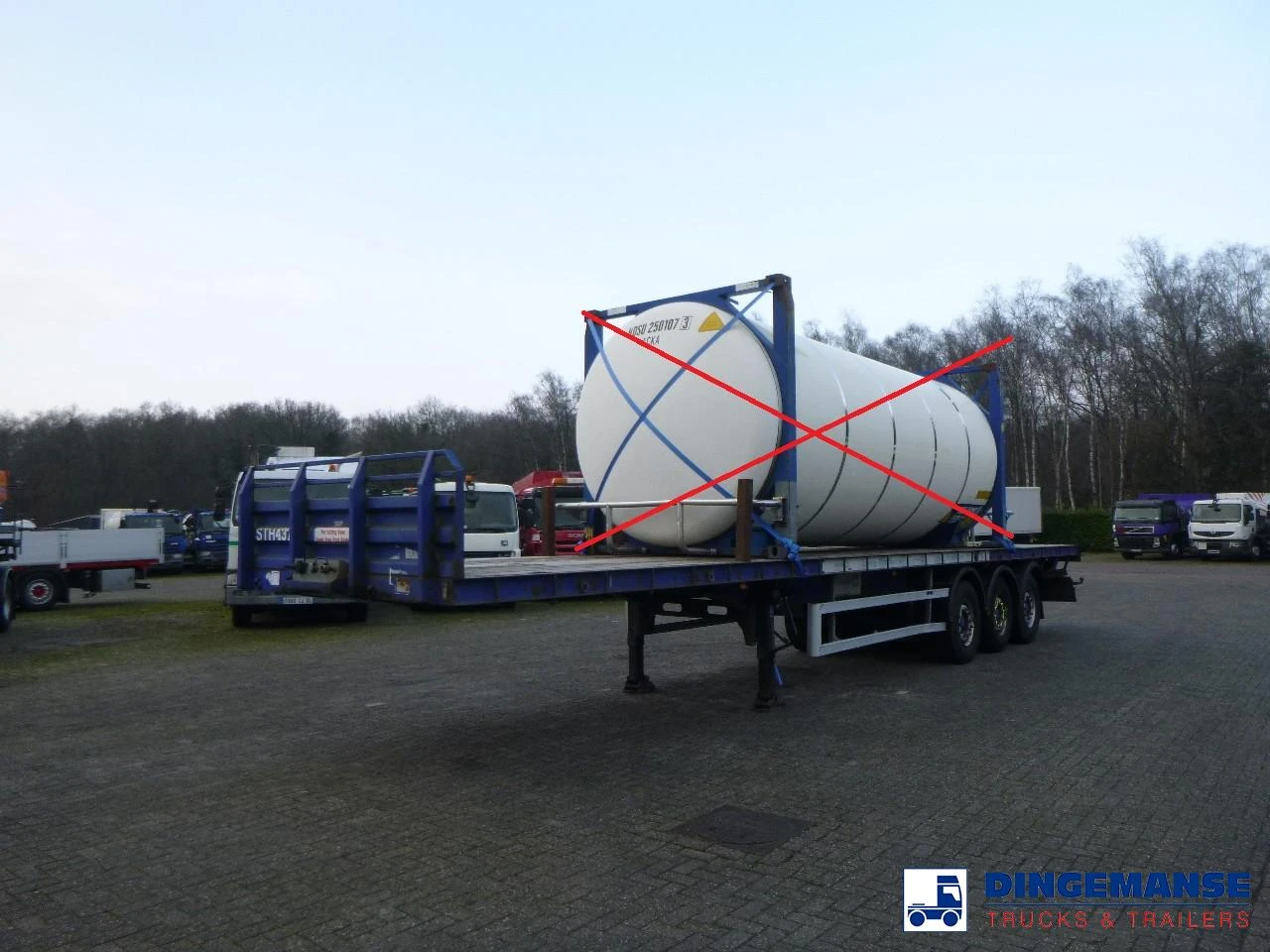 Tirsan 3 axle Platform trailer 2004 изображение 1