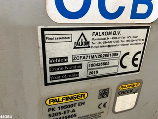 Iveco Eurocargo 2019 - ML160E32 Euro 6 Falkom Abschlepp + Palfinger 19 Tonmeter laadkraan image 38