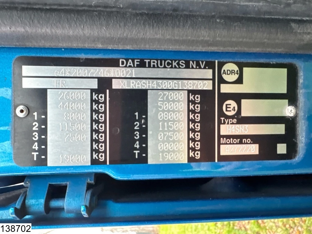 DAF 2017 - XF 460 6x2, EURO 6, Combi, Standairco, 119 m3 Bild 7