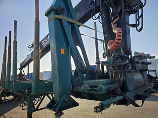 LEONET TB 18 |WOOD TRAILER WITH CRANE| BPW DRUM STEEL SUSPENSION. 1992 - N/A image 9