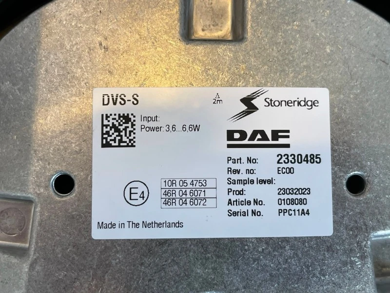 DAF - 2330485 / 2352225 DVS-S CAMERA RECHTS (ALS NIEUW) afbeelding 3