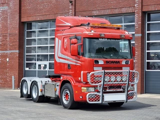 Scania R 1998 - R144-460 V8 Lowroof 6x2 - Manual gearbox - Retarder - PTO - Bullbar te koop